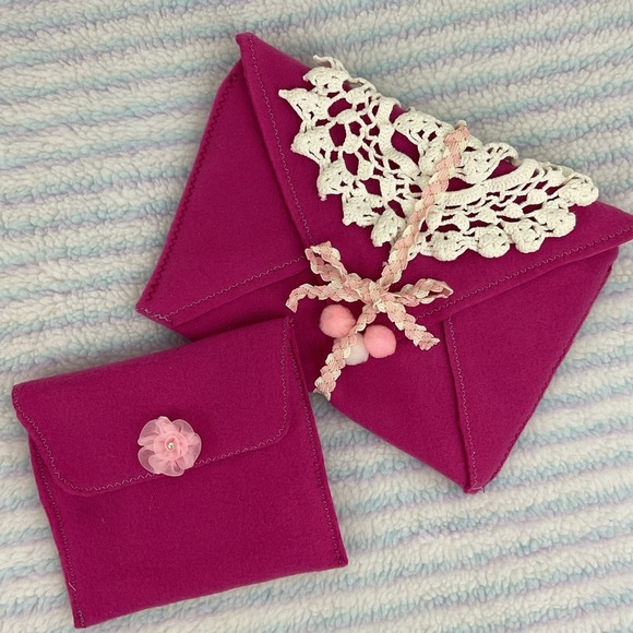 Handmade 10 piece stationary set paper & fabric mixed media - Picture 2 of 16